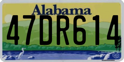 AL license plate 47DR614