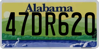 AL license plate 47DR620