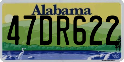 AL license plate 47DR622