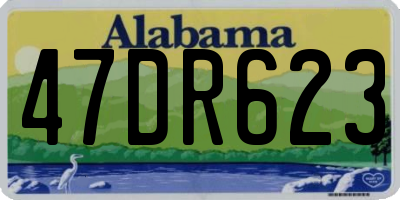 AL license plate 47DR623