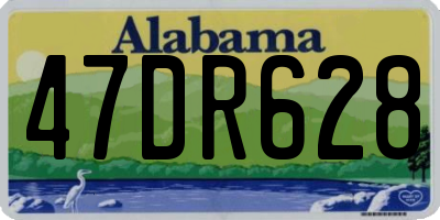 AL license plate 47DR628