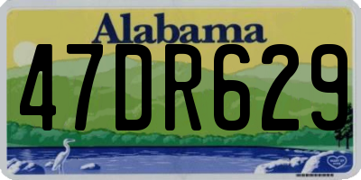 AL license plate 47DR629