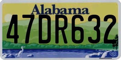AL license plate 47DR632