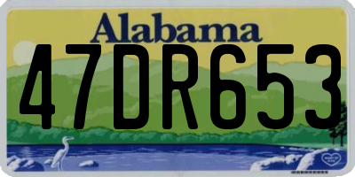 AL license plate 47DR653