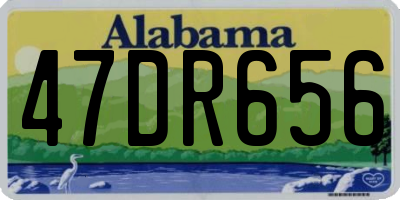 AL license plate 47DR656