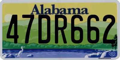 AL license plate 47DR662