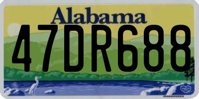 AL license plate 47DR688