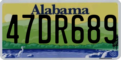 AL license plate 47DR689