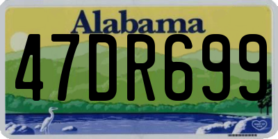 AL license plate 47DR699