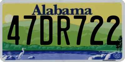 AL license plate 47DR722