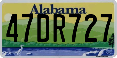 AL license plate 47DR727