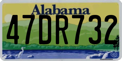 AL license plate 47DR732