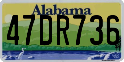 AL license plate 47DR736