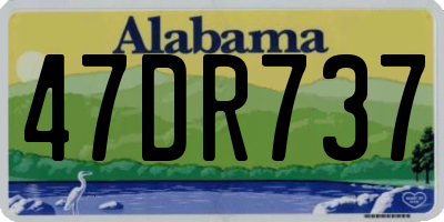 AL license plate 47DR737