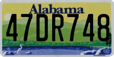 AL license plate 47DR748