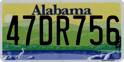 AL license plate 47DR756