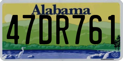 AL license plate 47DR761