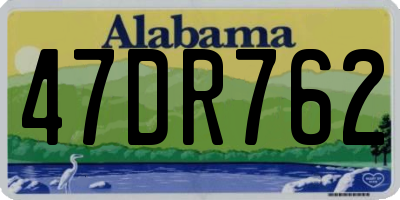 AL license plate 47DR762