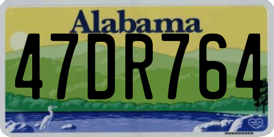 AL license plate 47DR764