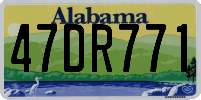 AL license plate 47DR771