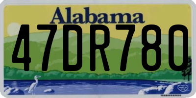 AL license plate 47DR780