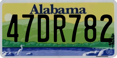 AL license plate 47DR782