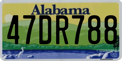 AL license plate 47DR788