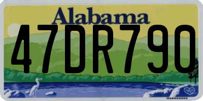 AL license plate 47DR790