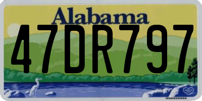AL license plate 47DR797