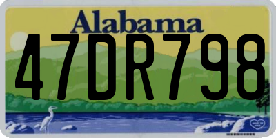 AL license plate 47DR798
