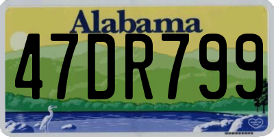 AL license plate 47DR799