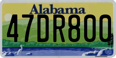 AL license plate 47DR800