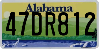 AL license plate 47DR812