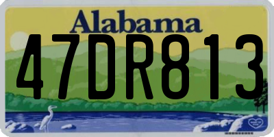 AL license plate 47DR813