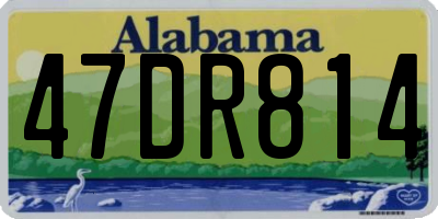 AL license plate 47DR814