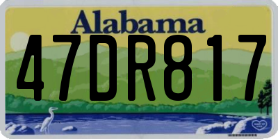 AL license plate 47DR817