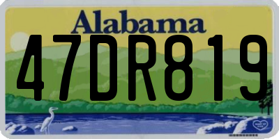 AL license plate 47DR819