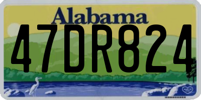 AL license plate 47DR824