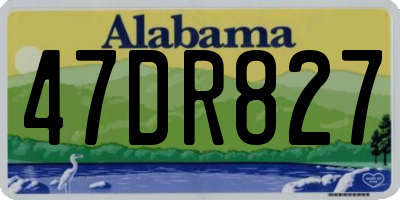 AL license plate 47DR827