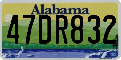 AL license plate 47DR832