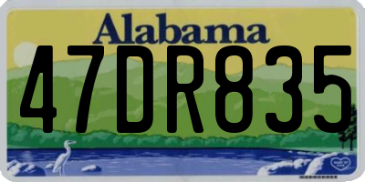 AL license plate 47DR835