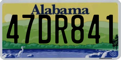 AL license plate 47DR841
