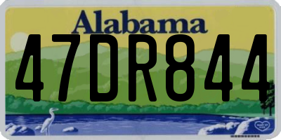 AL license plate 47DR844