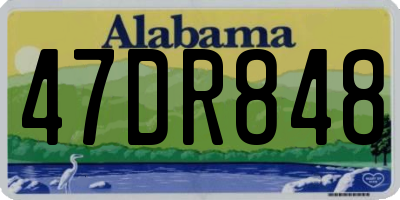 AL license plate 47DR848
