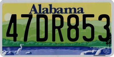 AL license plate 47DR853