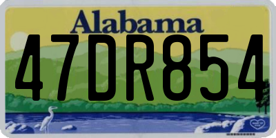 AL license plate 47DR854