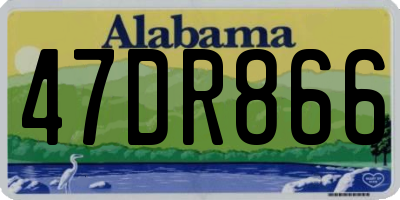 AL license plate 47DR866