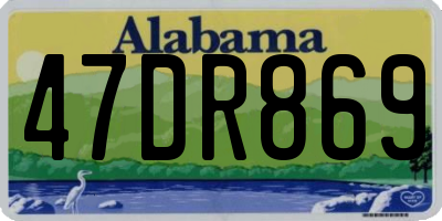 AL license plate 47DR869