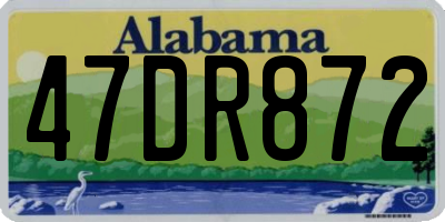 AL license plate 47DR872