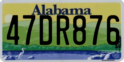 AL license plate 47DR876